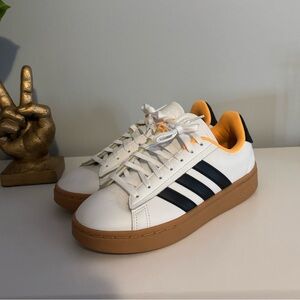 Adidas White and Yellow Sneakers